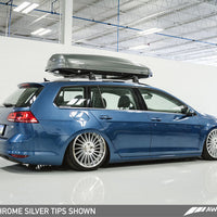 AWE Tuning VW MK7 Golf SportWagen Touring Edition Exhaust w/Chrome Silver Tips (90mm) - Mufflers &