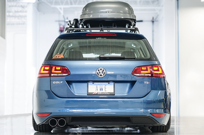 AWE Tuning VW MK7 Golf SportWagen Touring Edition Exhaust w/Chrome Silver Tips (90mm) - Mufflers &