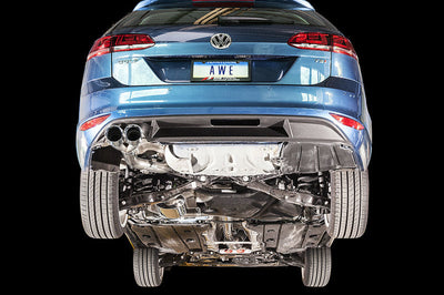 AWE Tuning VW MK7 Golf SportWagen Touring Edition Exhaust w/Chrome Silver Tips (90mm) - Mufflers &