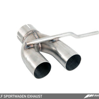 AWE Tuning VW MK7 Golf SportWagen Touring Edition Exhaust w/Chrome Silver Tips (90mm) - Mufflers &