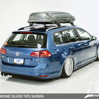 AWE Tuning VW MK7 Golf SportWagen Touring Edition Exhaust w/Chrome Silver Tips (90mm) - Mufflers &