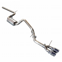 AWE Tuning VW MK7 Golf SportWagen Touring Edition Exhaust w/Chrome Silver Tips (90mm) - Mufflers &