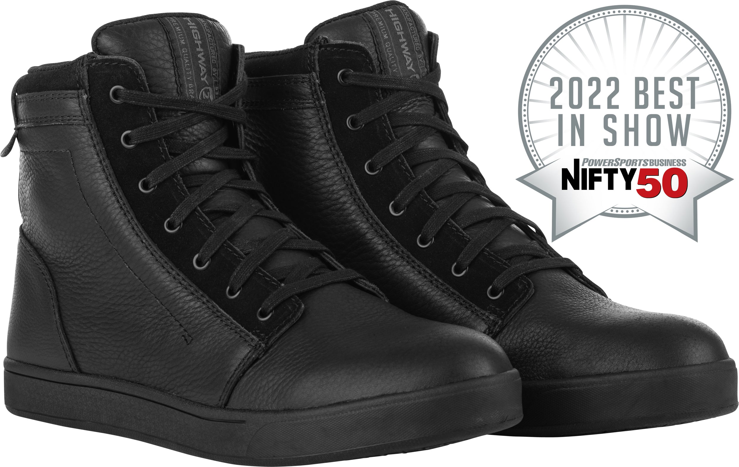 Highway 21 Axle Leather Waterproof Shoes Black/black Sz 15 - Black/Black / US 05 - Harddrive Products