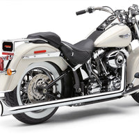 COBRA Bad Hombre True Dual Fishtails Chrome Softail 12 17