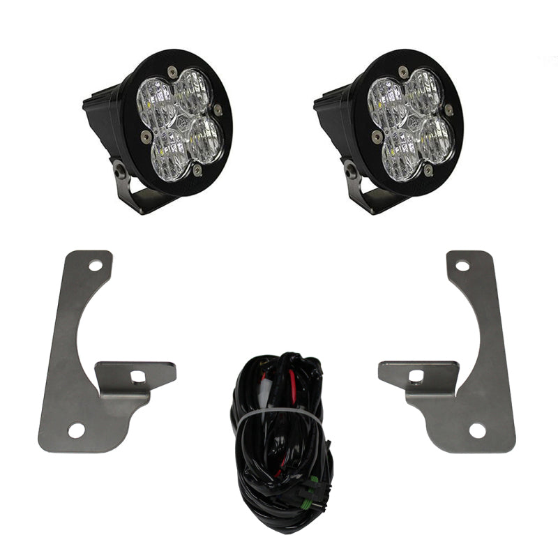 Baja Designs 13-16 Jeep JK Rubicon X/10th Anne/Hard Rock Squadron-R Pro LED Light Kit - Lights
