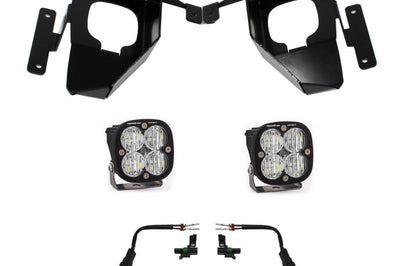 Baja Designs 16-18 Silverado Squadron Sport Fog Pocket Kit W/C - Amber - Lights