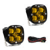 Baja Designs Squadron SAE LED Auxiliary Light Pod Pair - Amber - Lights