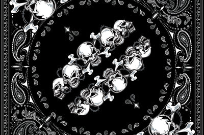 Zan Bandanna Skull Row - Harddrive Products