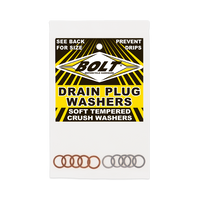 Bolt Banjo Crush Washers 10mm 10/pk 5 Aluminum & Copper - Tires Wheels