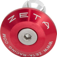 Zeta Bar End Plug Orange 35mm - Silver - Offroad Collection