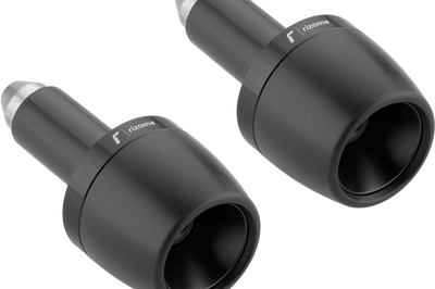Rizoma Bar Ends Pair Blue - Black - Street Collection