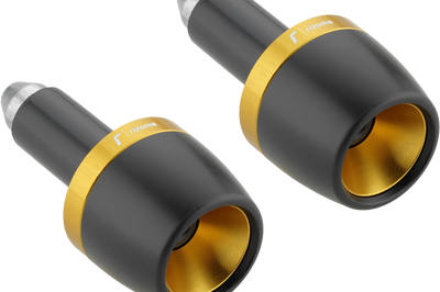 Rizoma Bar Ends Pair Blue - Gold - Street Collection