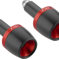 Rizoma Bar Ends Pair Blue - Silver - Street Collection