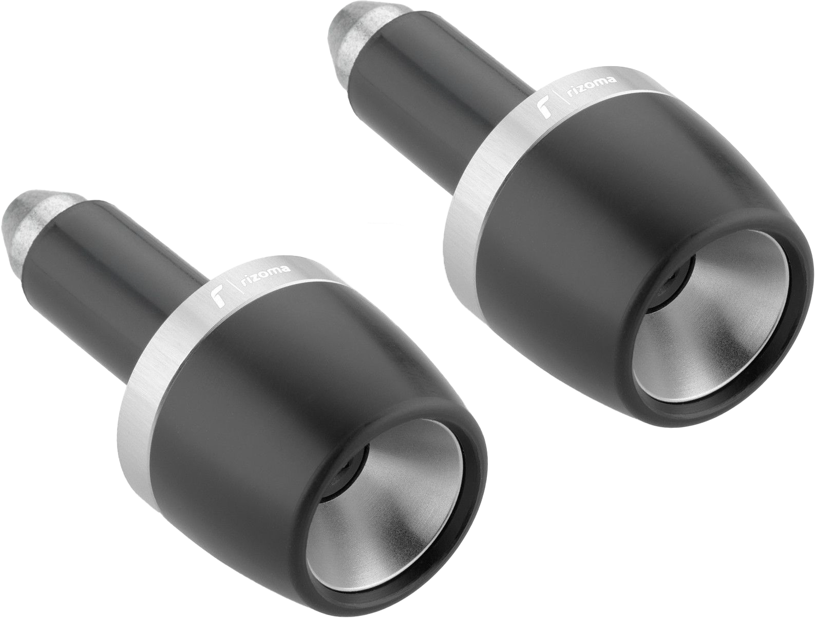 Rizoma Bar Ends Pair Blue - Silver - Street Collection