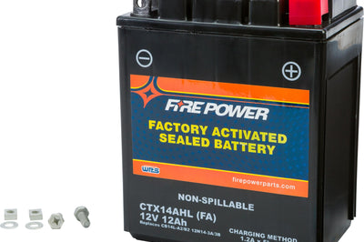 Fire Power Battery Ctx14ahl/cb14l-a2 Sealed Factory Activated - Watercraft Collection