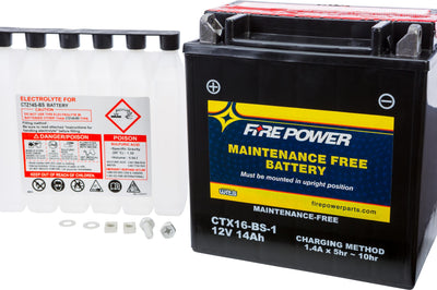 Fire Power Battery Ctx16-bs-1 Maintenance Free - Watercraft Collection