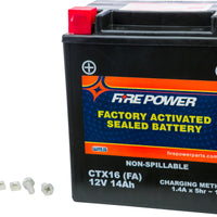 Fire Power Battery Ctx16 Sealed Factory Activated - Watercraft Collection