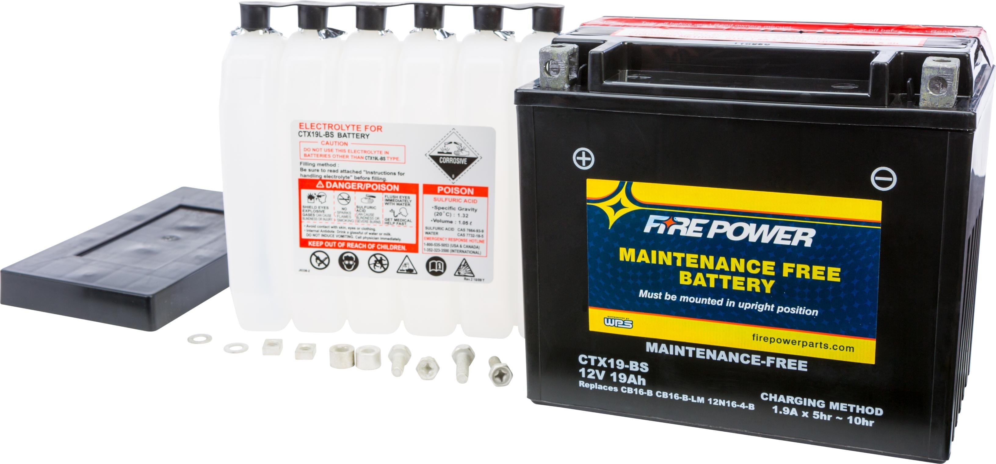 Fire Power Battery Ctx19-bs Maintenance Free - Harddrive Products