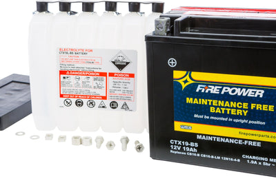 Fire Power Battery Ctx19-bs Maintenance Free - Harddrive Products