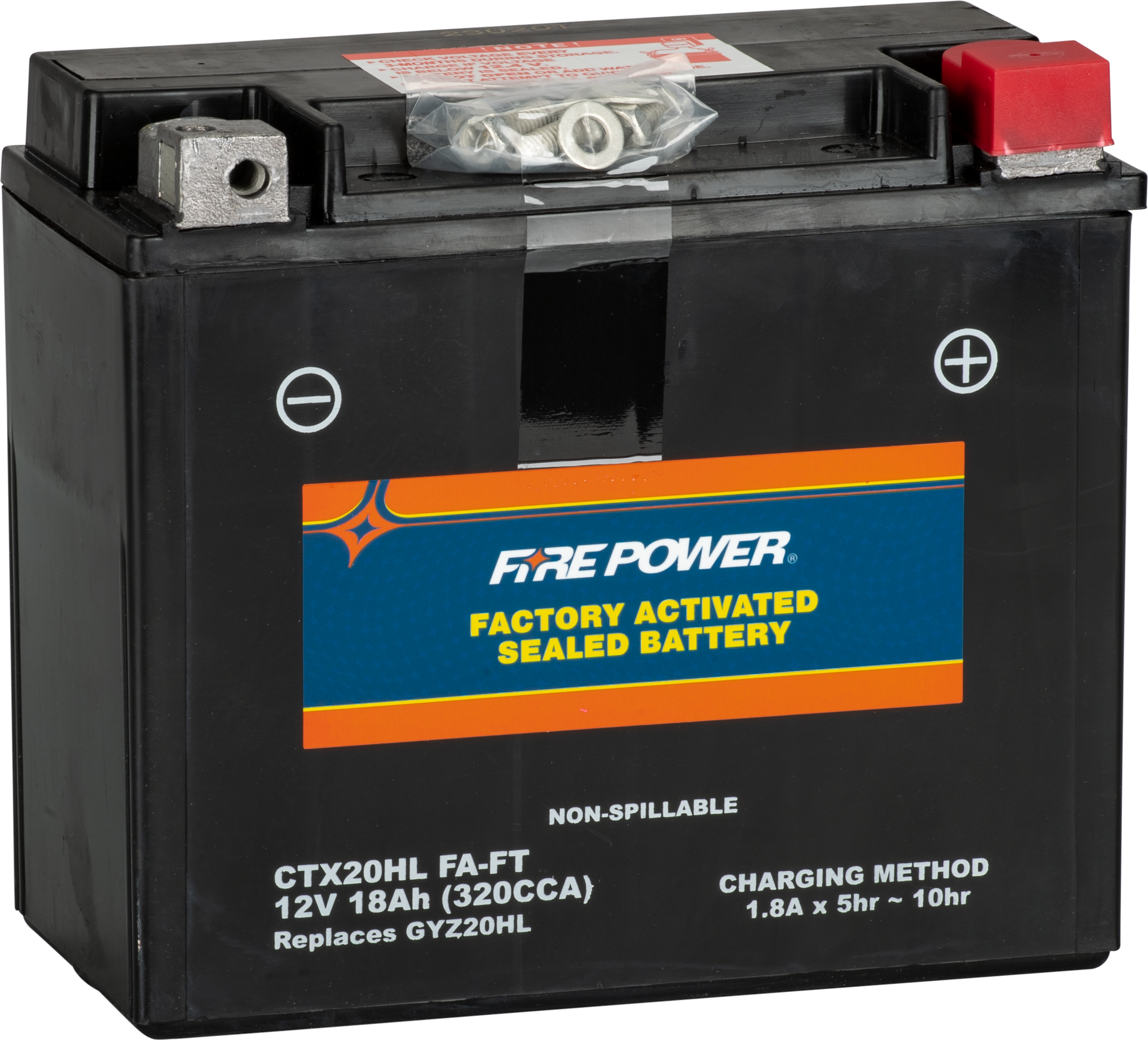Fire Power Battery Ctx20hl (fa) Ft Sealed Factory Activated