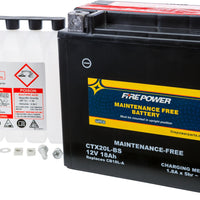 Fire Power Battery Ctx20l-bs Maintenance Free - Watercraft Collection