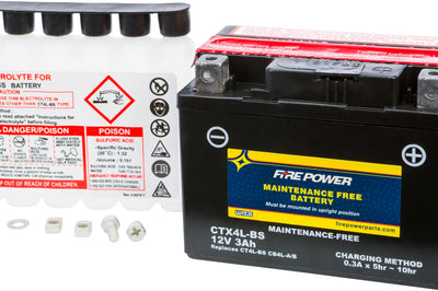Fire Power Battery Ctx4l-bs Maintenance Free - Street Collection