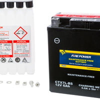 Fire Power Battery Ctx7l-bs Maintenance Free - Street Collection
