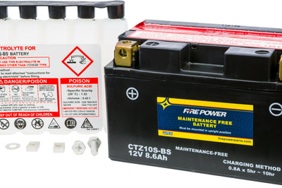 Fire Power Battery Ctz10s-bs Maintenance Free - Street Collection
