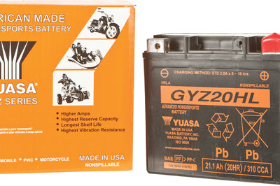 Yuasa Battery Gyz20hl Sealed Factory Activated - Watercraft Collection