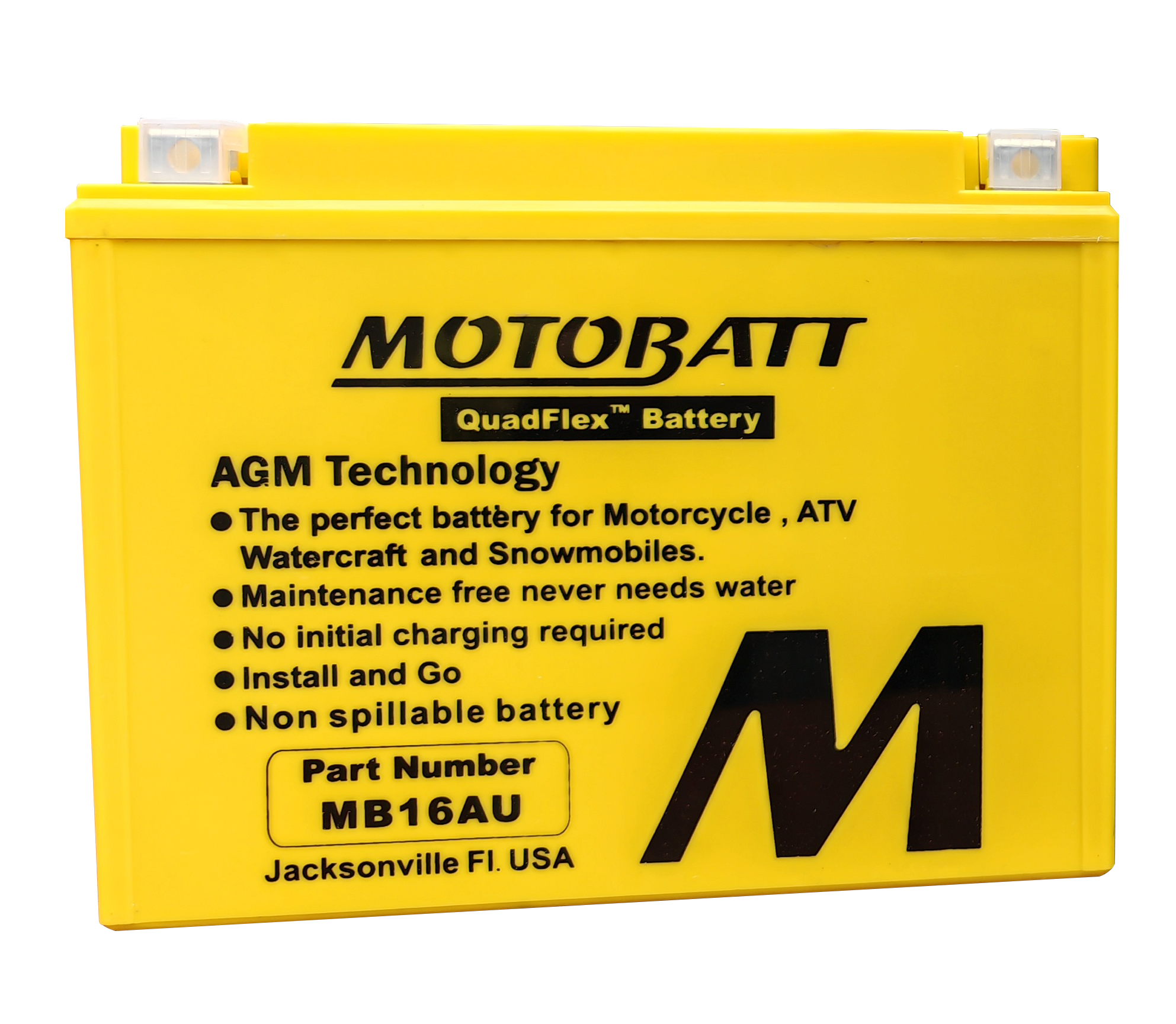 MOTOBATT Battery Mb16au Sealed Factory Activated - Batteries