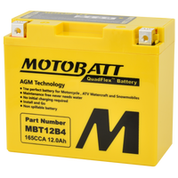 MOTOBATT Battery Mbt12b4 Sealed Factory Activated - Batteries