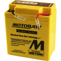 MOTOBATT Battery Mbt6n6 Sealed Factory Activated - Batteries