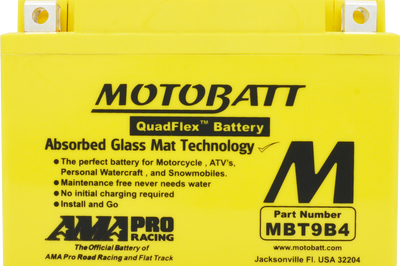 MOTOBATT Battery Mbt9b4 Sealed Factory Activated - Batteries