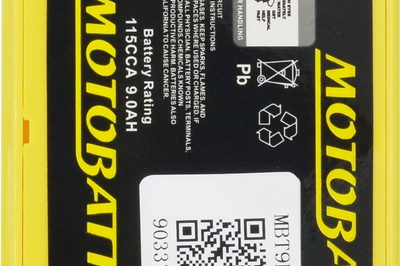 MOTOBATT Battery Mbt9b4 Sealed Factory Activated - Batteries