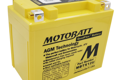 MOTOBATT Battery Mbtx12u Sealed Factory Activated Batteries