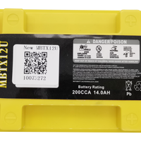 MOTOBATT Battery Mbtx12u Sealed Factory Activated Batteries