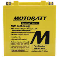 MOTOBATT Battery Mbtx16u Sealed Factory Activated - Batteries