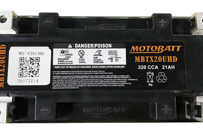 MOTOBATT Battery Mbtx20u(hd) Sealed Factory Activated - Batteries