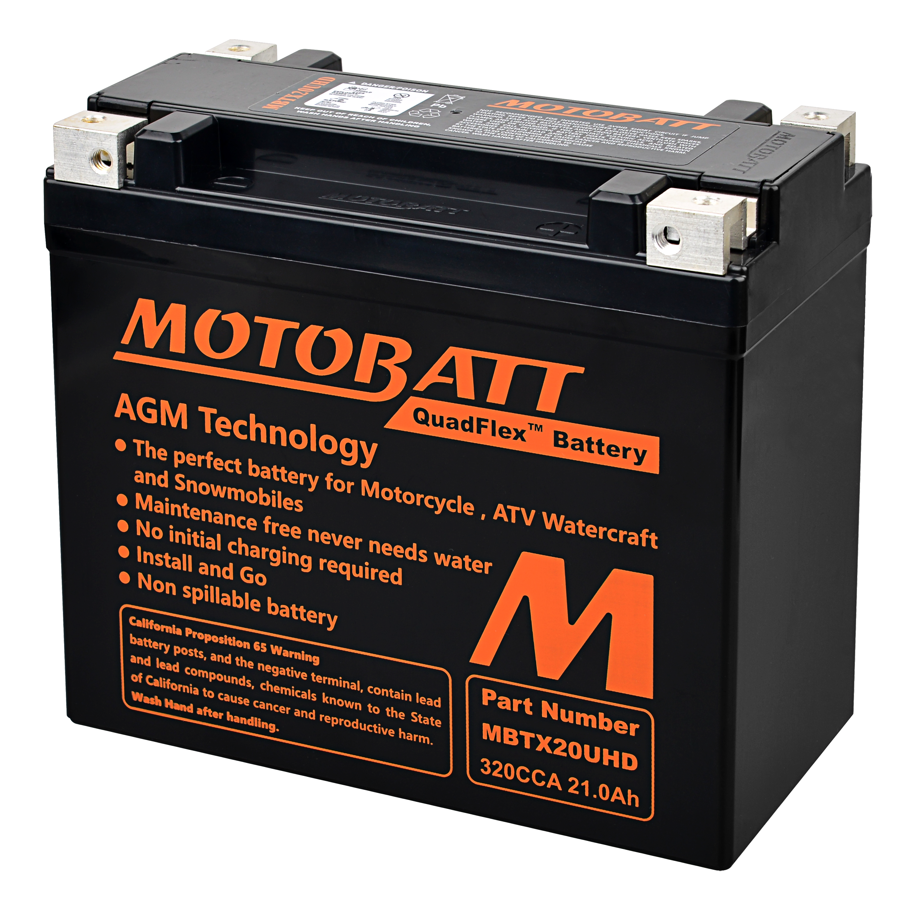 MOTOBATT Battery Mbtx20u(hd) Sealed Factory Activated - Batteries