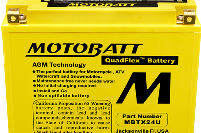 MOTOBATT Battery Mbtx24u Sealed Factory Activated - Batteries