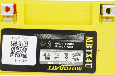 MOTOBATT Battery Mbtx4u Sealed Factory Activated - Batteries