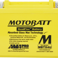 MOTOBATT Battery Mbtx4u Sealed Factory Activated - Batteries