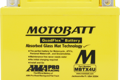 MOTOBATT Battery Mbtx4u Sealed Factory Activated - Batteries