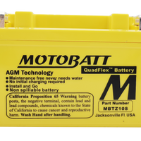 MOTOBATT Battery Mbtz10s Sealed Factory Activated - Batteries