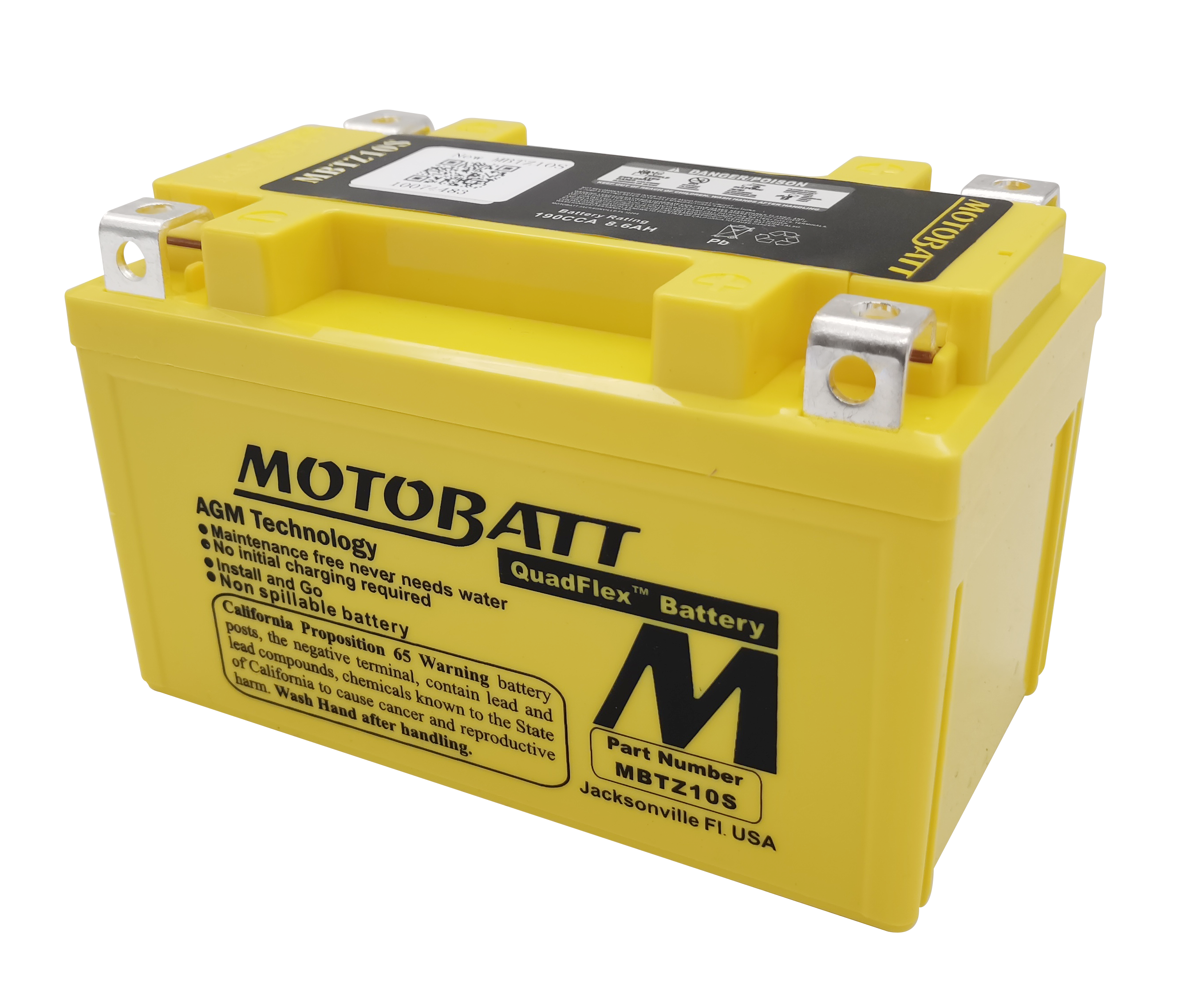 MOTOBATT Battery Mbtz10s Sealed Factory Activated - Batteries