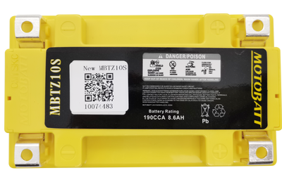 MOTOBATT Battery Mbtz10s Sealed Factory Activated - Batteries