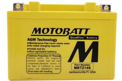 MOTOBATT Battery Mbtz14s Sealed Factory Activated - Batteries
