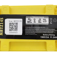 MOTOBATT Battery Mbtz14s Sealed Factory Activated - Batteries