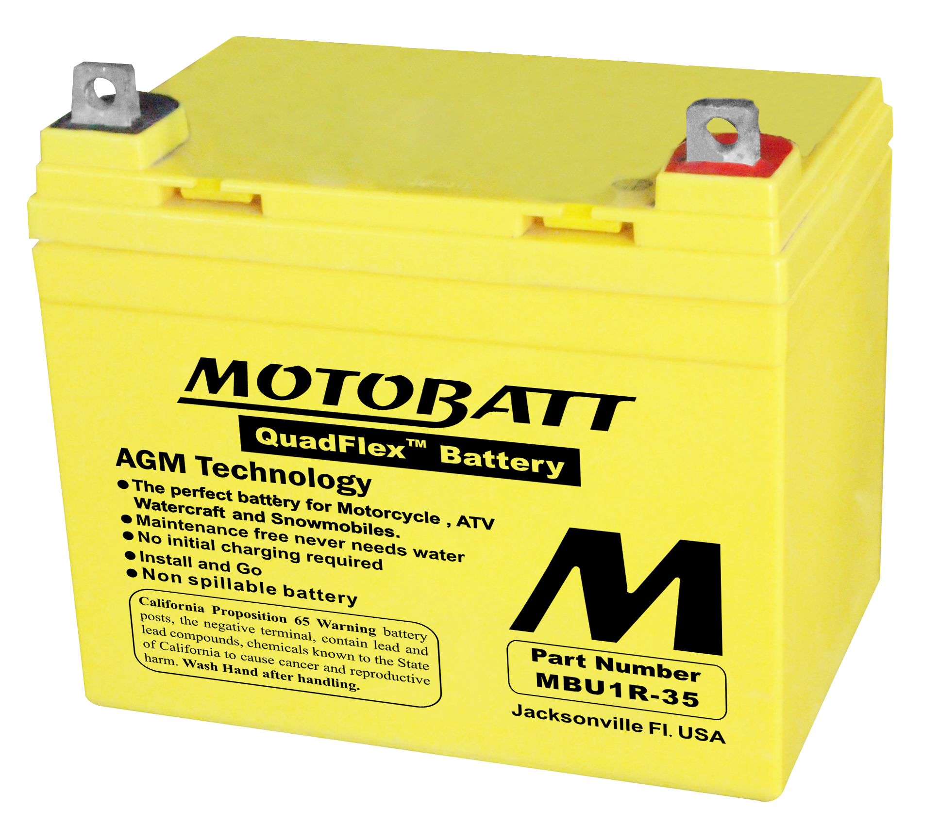 MOTOBATT Battery Mbu135 Sealed Factory Activated - Batteries