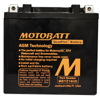 MOTOBATT Battery Mbyz16hd Sealed Factory Activated - Batteries